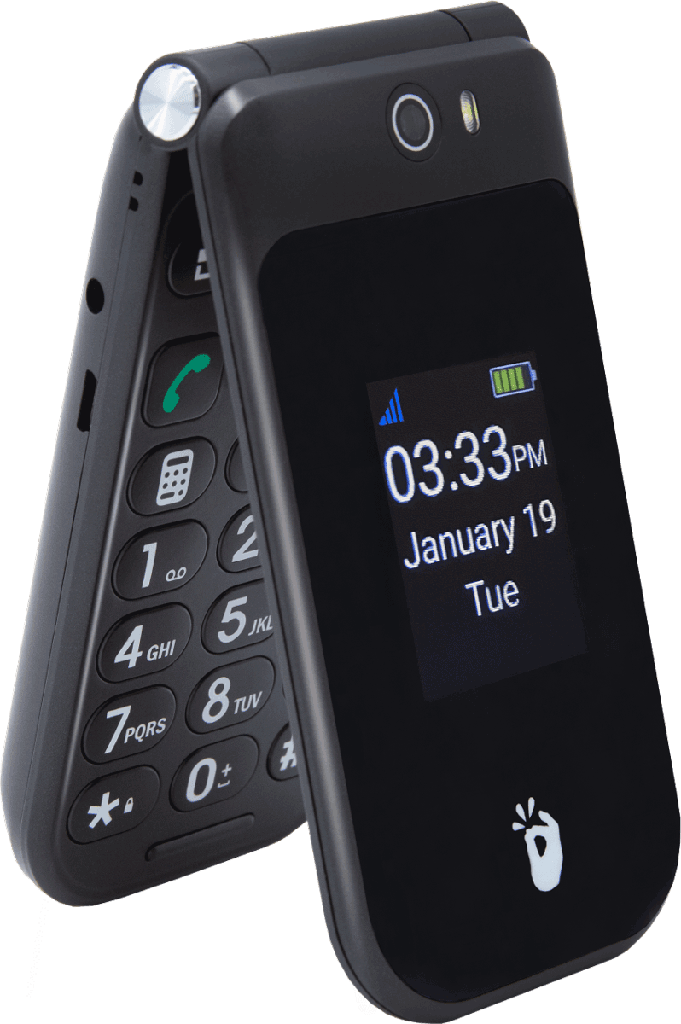 Snapfon EZ 4G Flip 4GB Black - [New] - 
