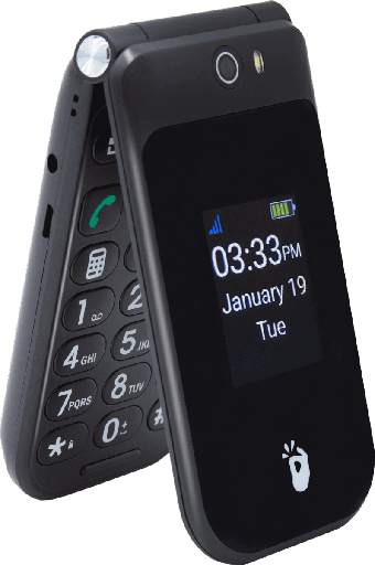 [SNP.EZ4G.4.BK.N.L.TMO.FF.0.0.2] Snapfon EZ 4G Flip 4GB Black - [New] - 